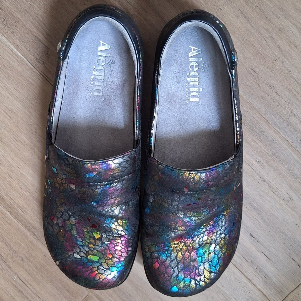 Alegria Keli Minnow Rainbow EU 40 US 9.5/10 Nursing Medical Skid resistant shoes - Picture 2 of 13